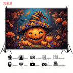 Halloween Pumpkin Background Cloth