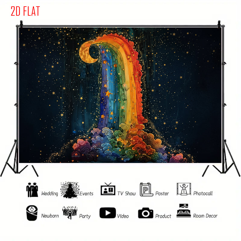 Star Moon Photo Backdrop