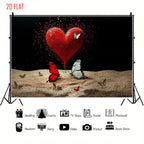 Red Heart Photo Backdrop