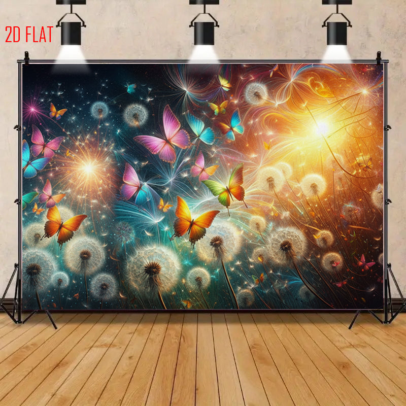 Color Butterfly Photo Background Cloth