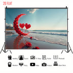 Beach Rose Moon Backdrop