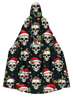 Merry Christmas Fun Skull Print Cape