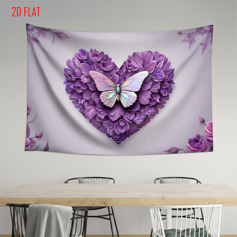Purple Flower Photo Background Cloth