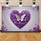 Purple Flower Photo Background Cloth