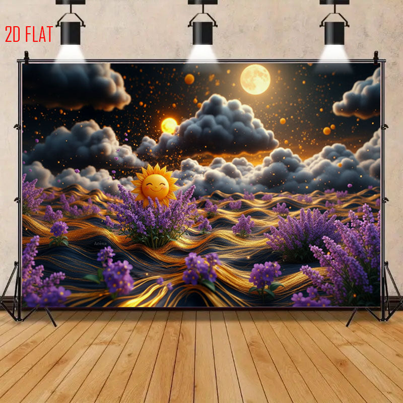 Sunflower Sea Photo Backdrop