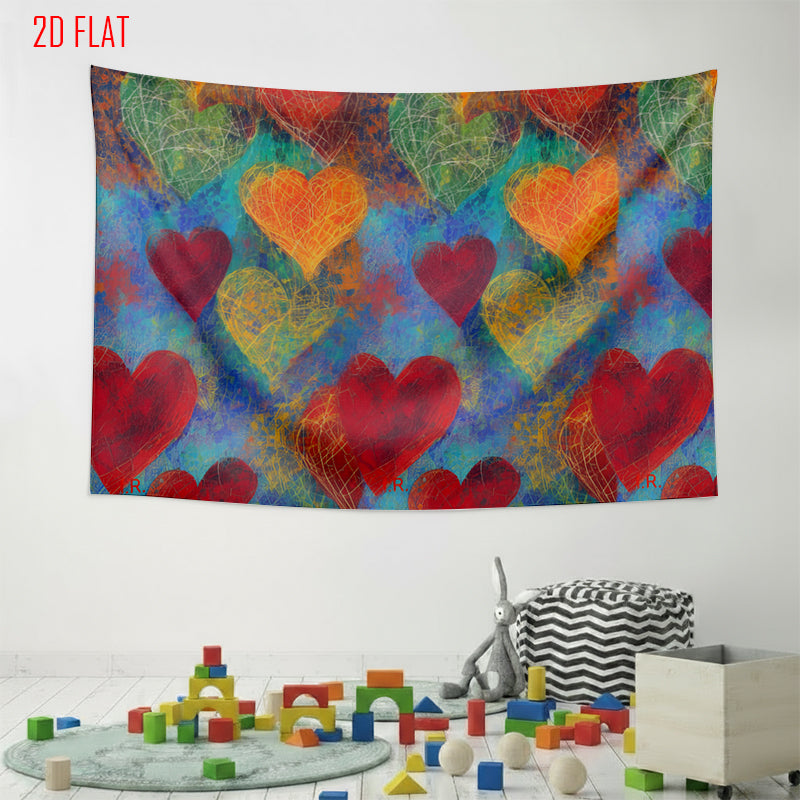 Colorful Love Art Backdrop