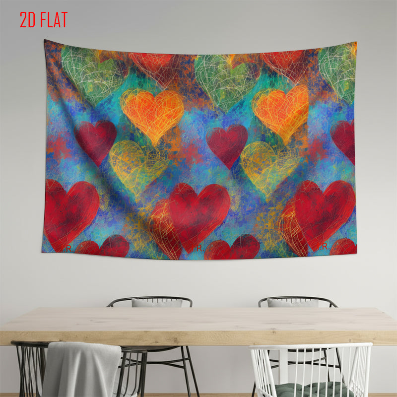 Colorful Love Art Backdrop