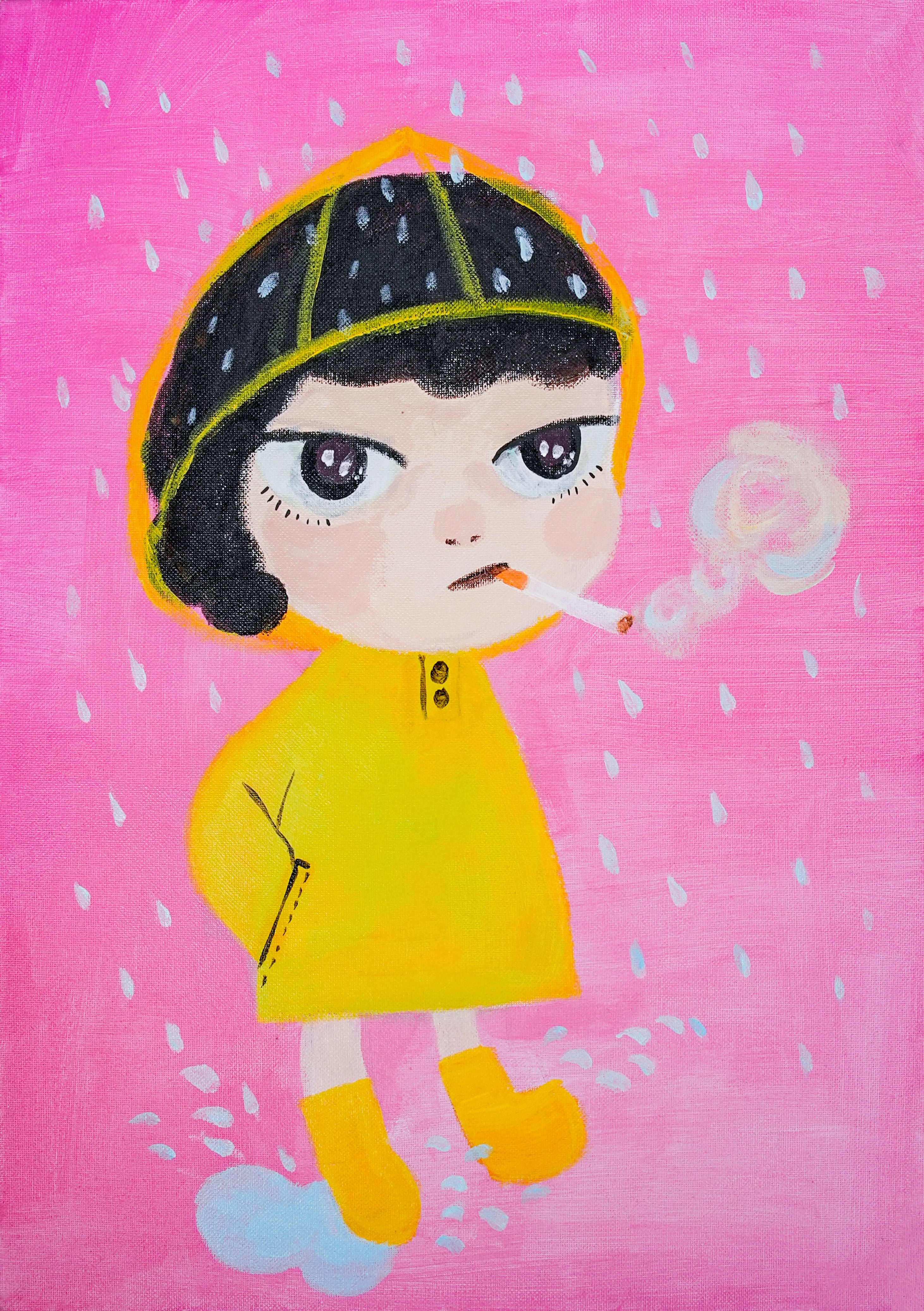 Orange Thoughts in Rain