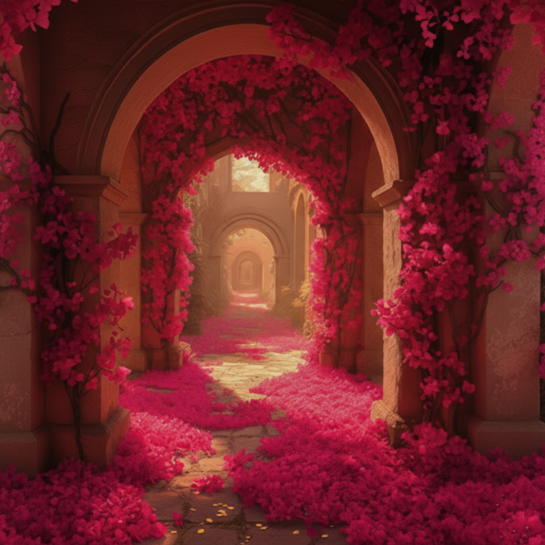 Flower Romantic Bkgd Cloth