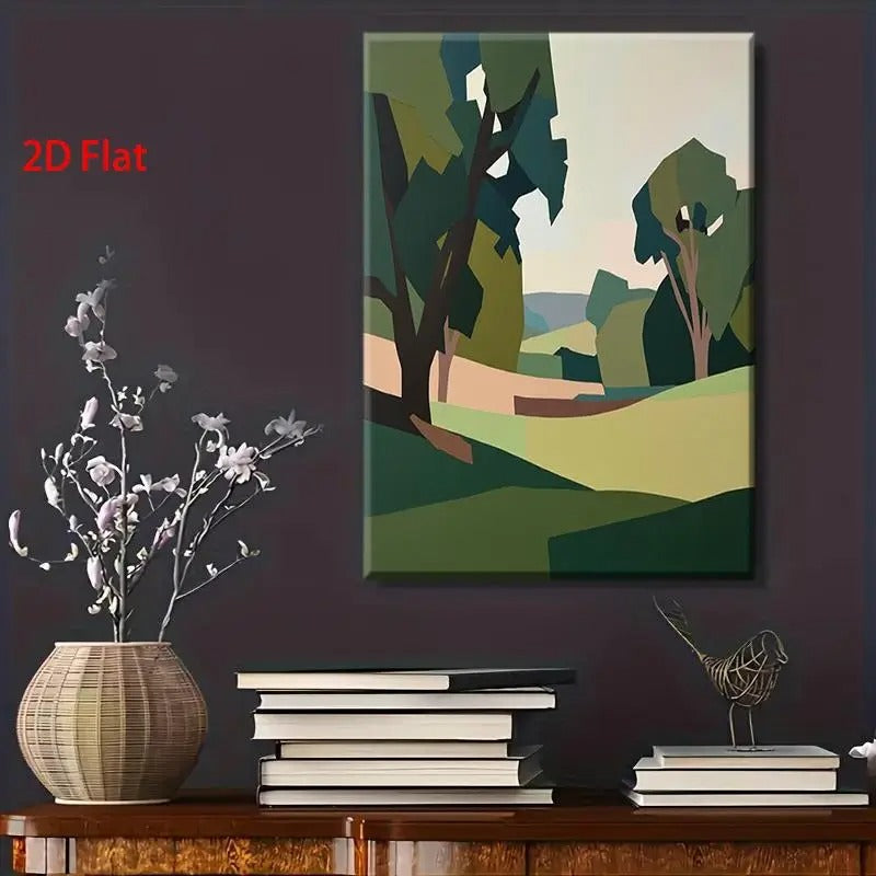 Minimalist Pastoral Landscape Wall Art
