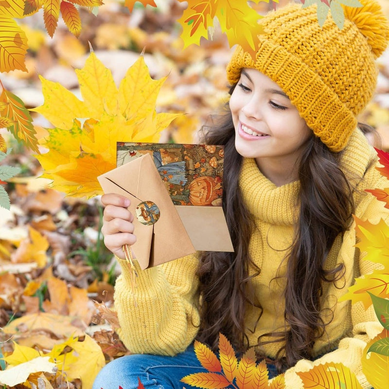 50pxs Autumn Pumpkin Cards
