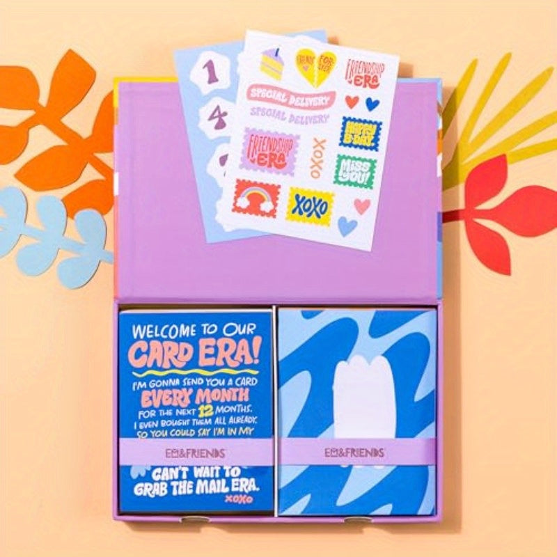 12pxs Em Friends Yearly Cards