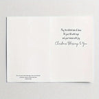 50pxs Teal Foil Christian Christmas Cards