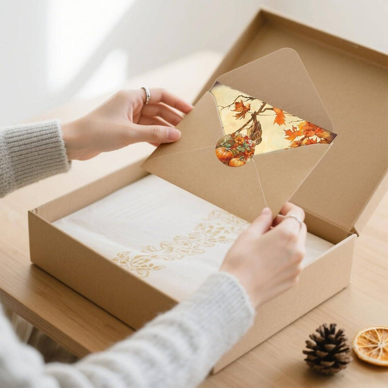 50pxs Autumn Pumpkin Cards